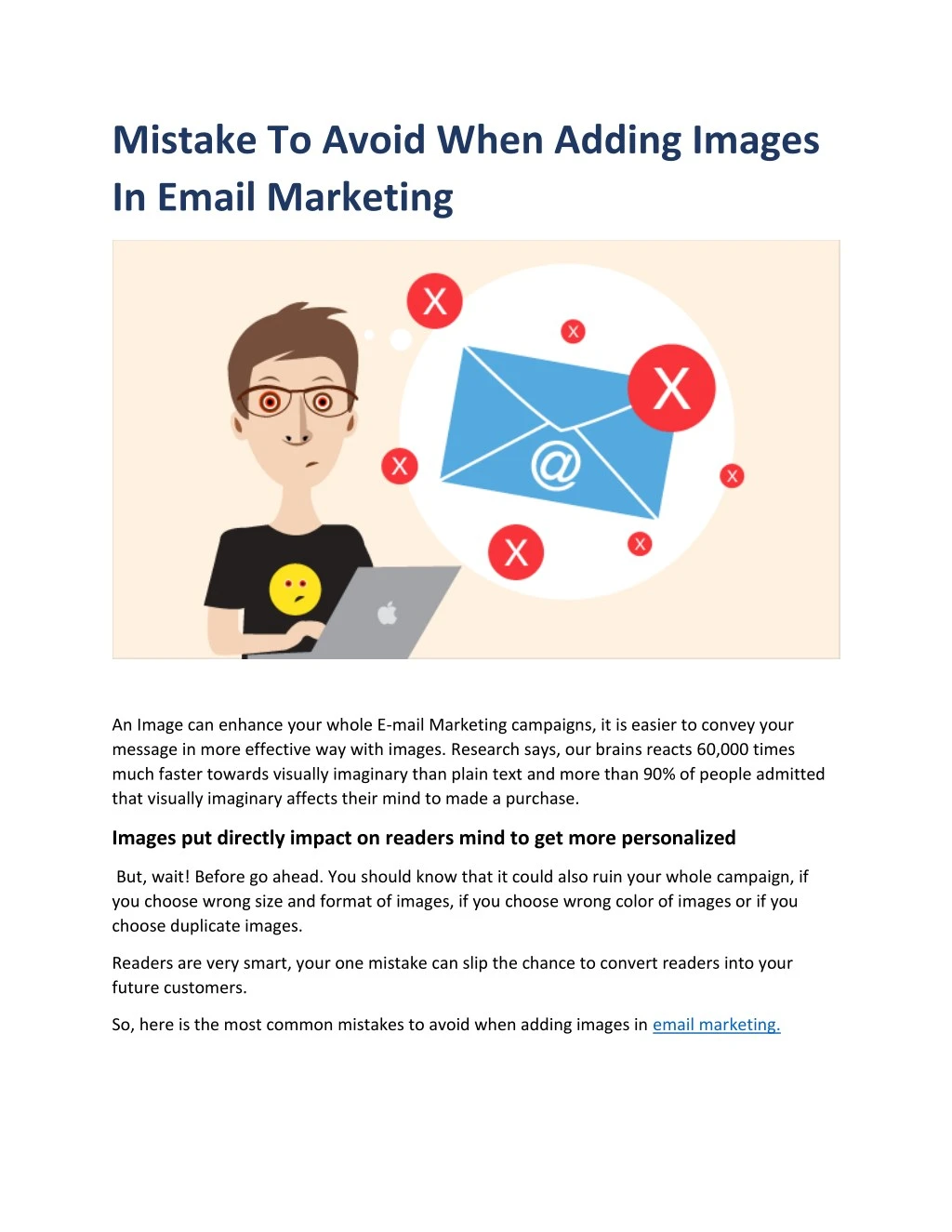 mistake to avoid when adding images in email n.