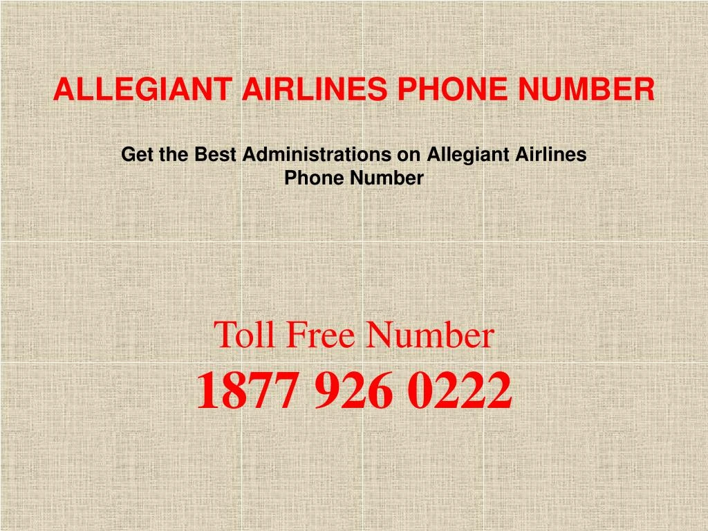 allegiant airlines phone number n.