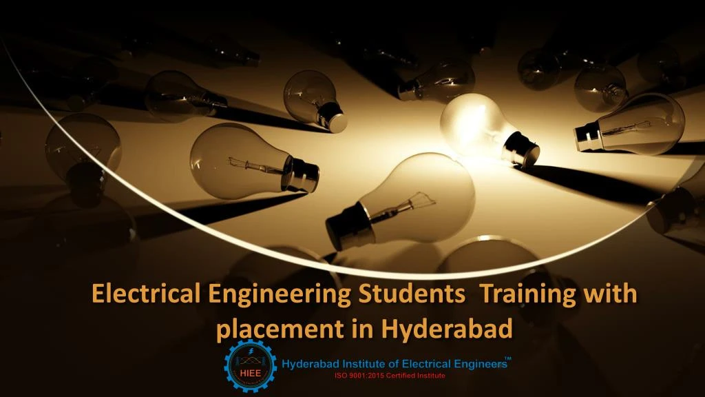 PPT Electrical Engineering Students Training With Placement In 
