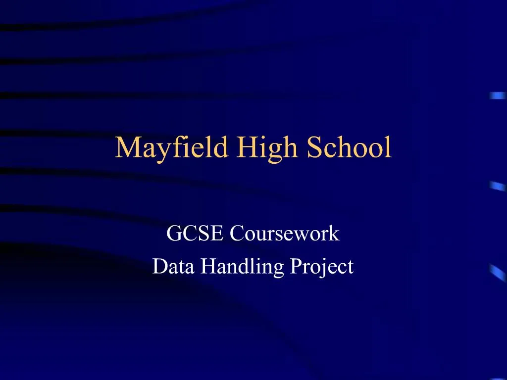 PPT Mayfield High School PowerPoint Presentation, free download ID
