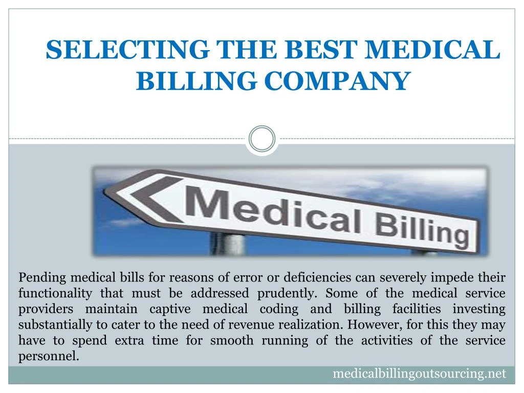 selecting the best medical billing company n.