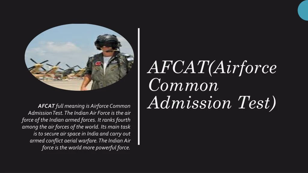 afcat airforce common admission test n.