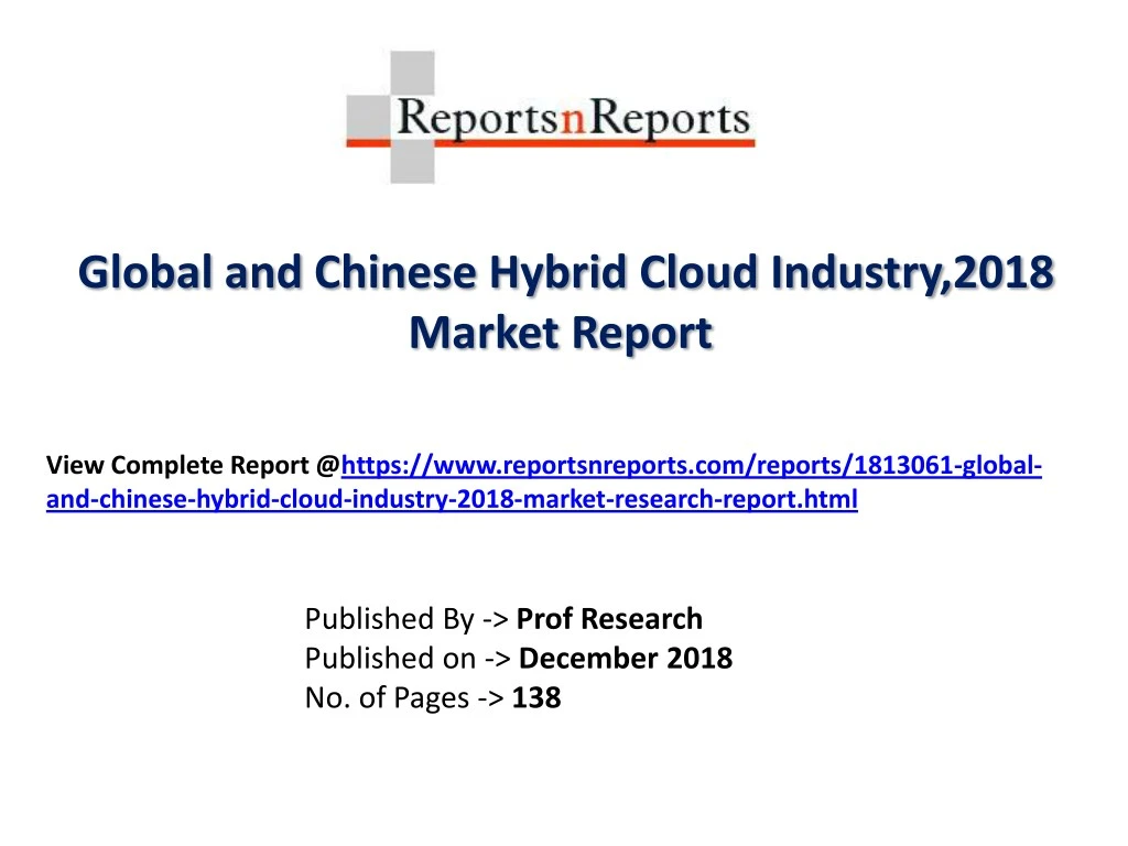 global and chinese hybrid cloud industry 2018 n.