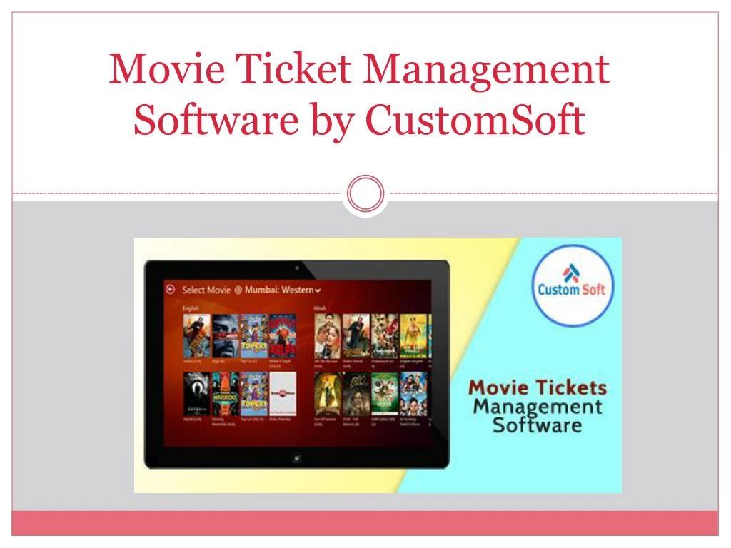 movie ticket management software by customsoft n.