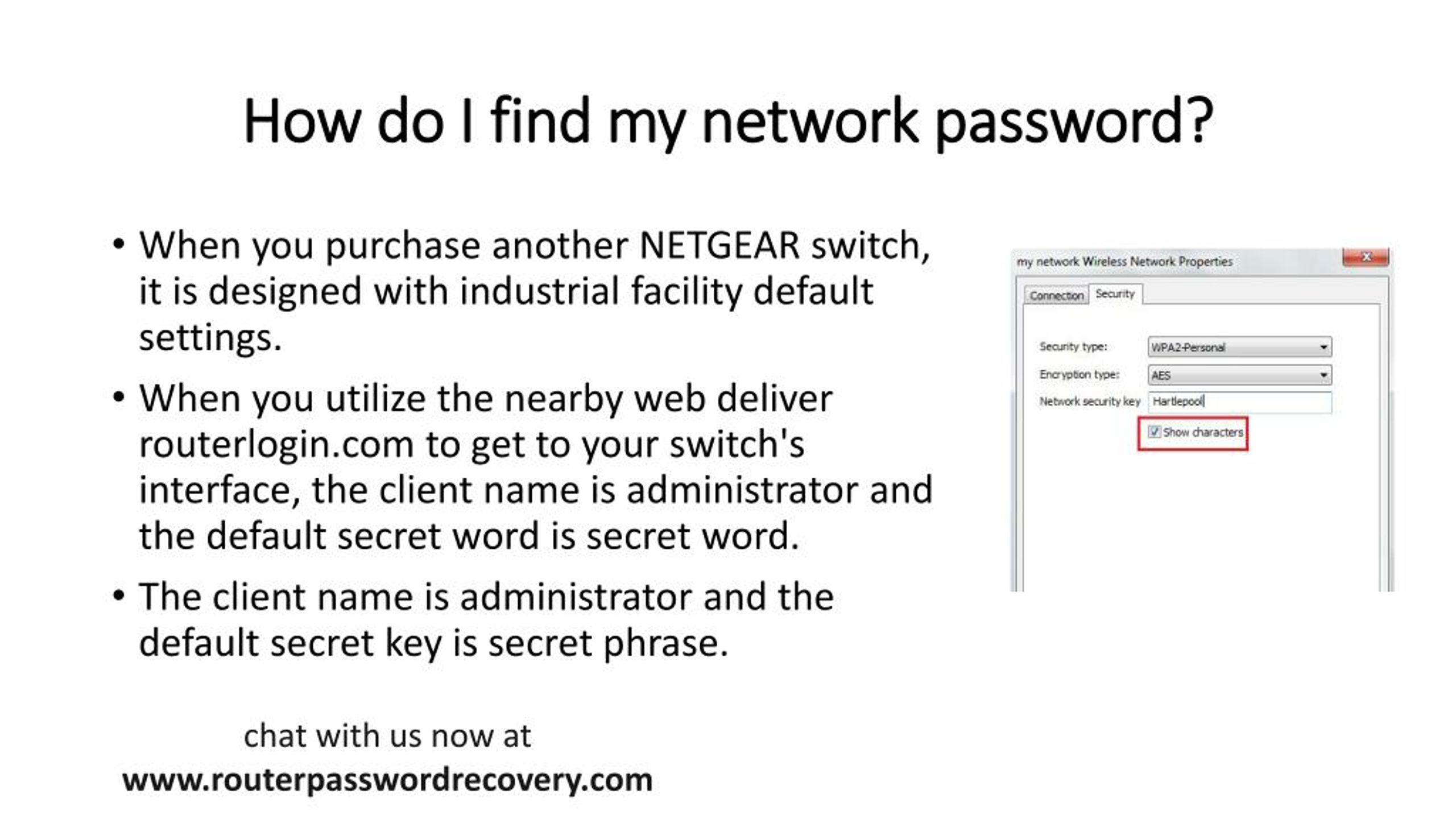 How Do I Find My Network Password