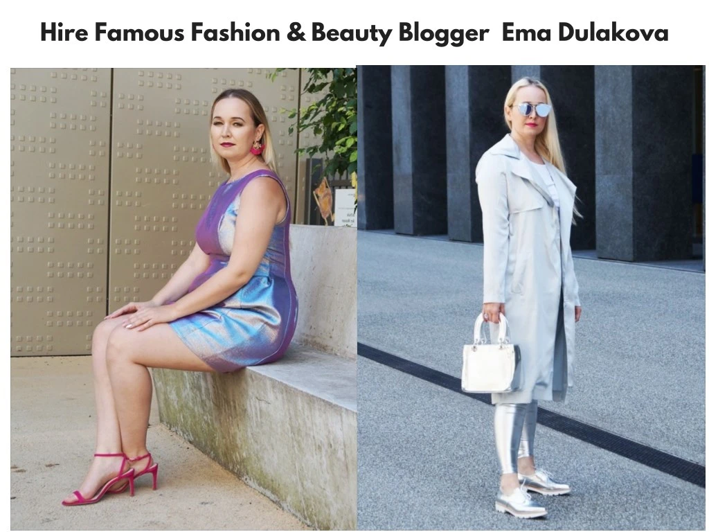 hire famous fashion beauty blogger ema dulakova n.