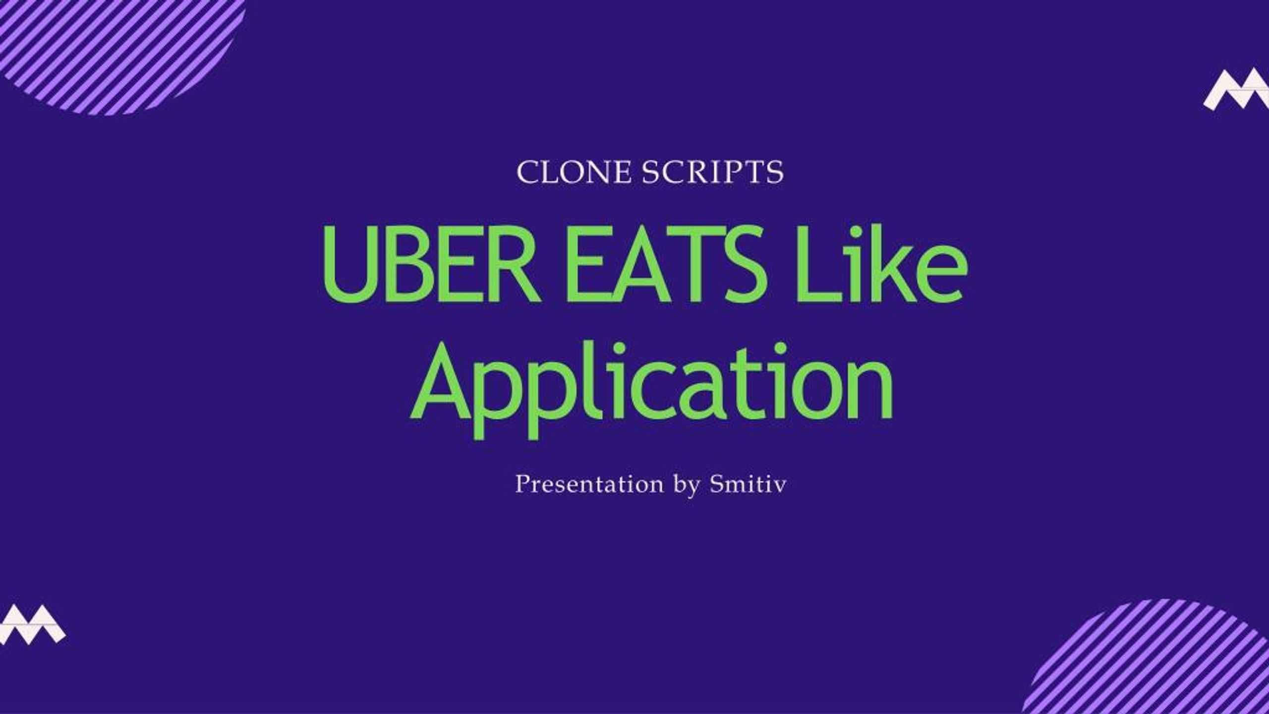 Ppt Uber Eats App Clone Smitiv Co Powerpoint Presentation Free Download Id 8127709
