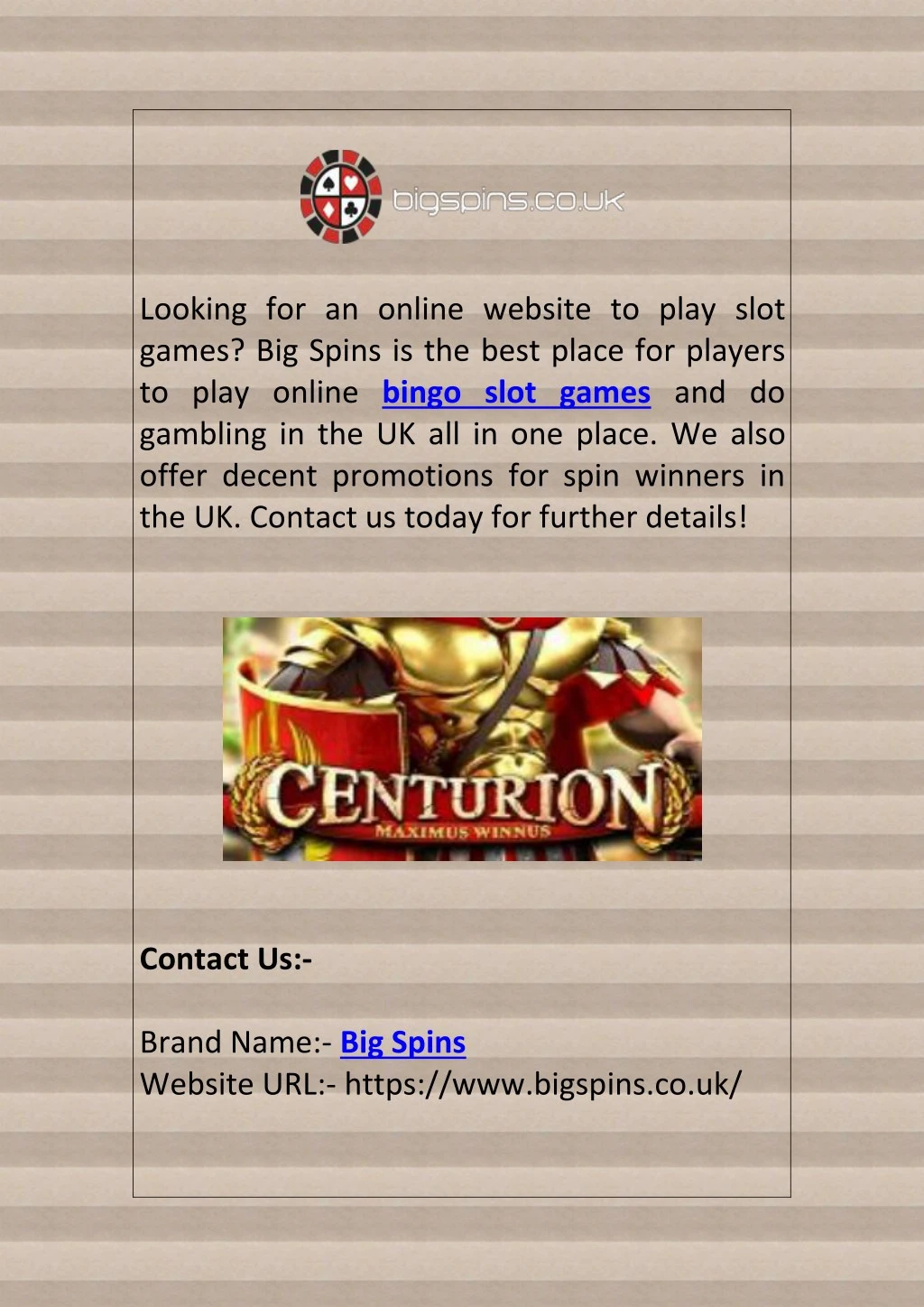 looking for an online website to play slot games n.