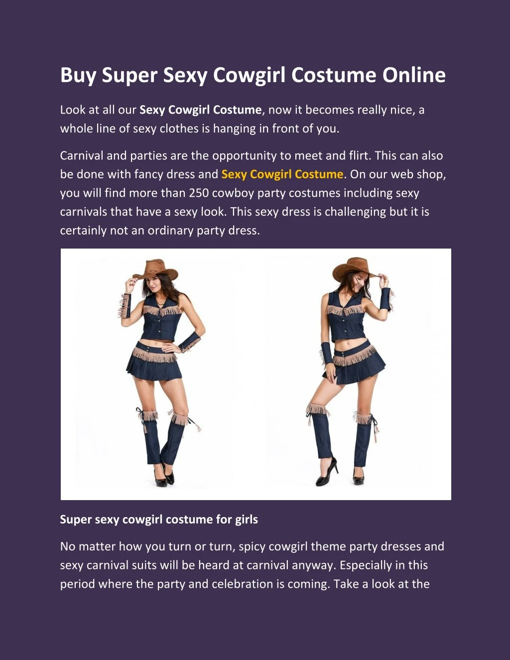 buy super sexy cowgirl costume online n.