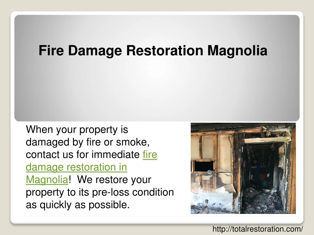 fire damage restoration magnolia n.