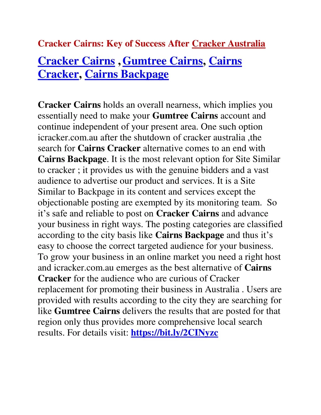 cracker cairns key of success after cracker n.