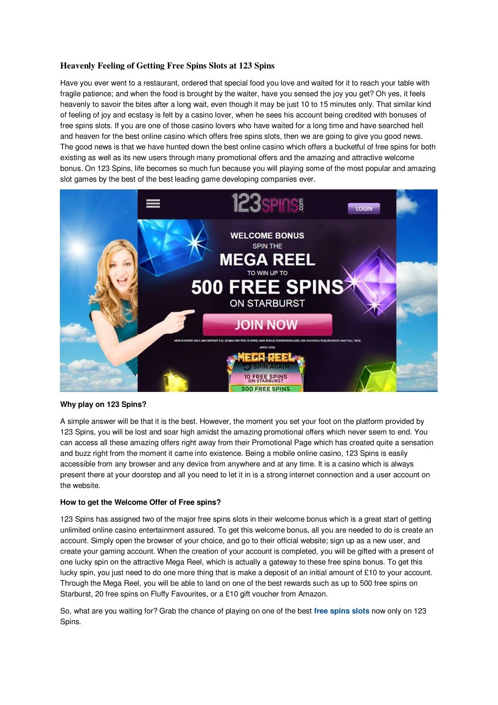 heavenly feeling of getting free spins slots n.