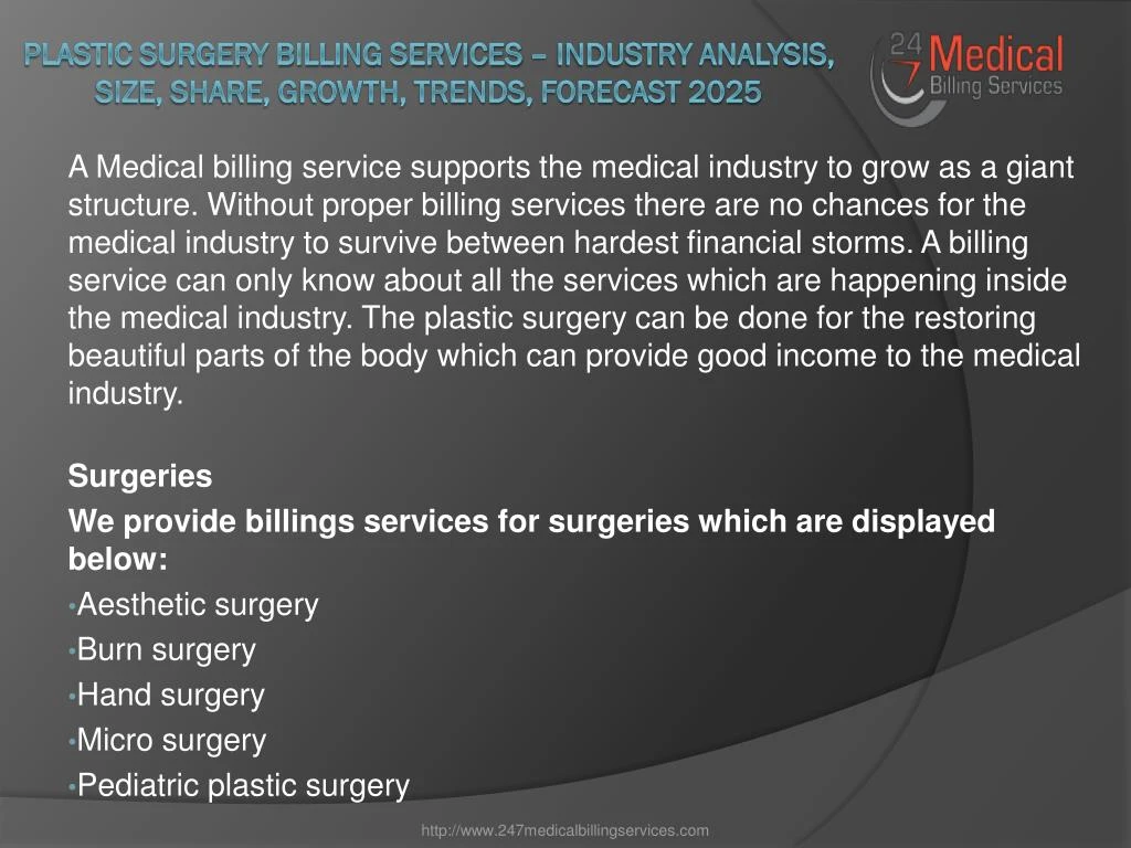 plastic surgery billing services industry analysis size share growth trends forecast 2025 n.