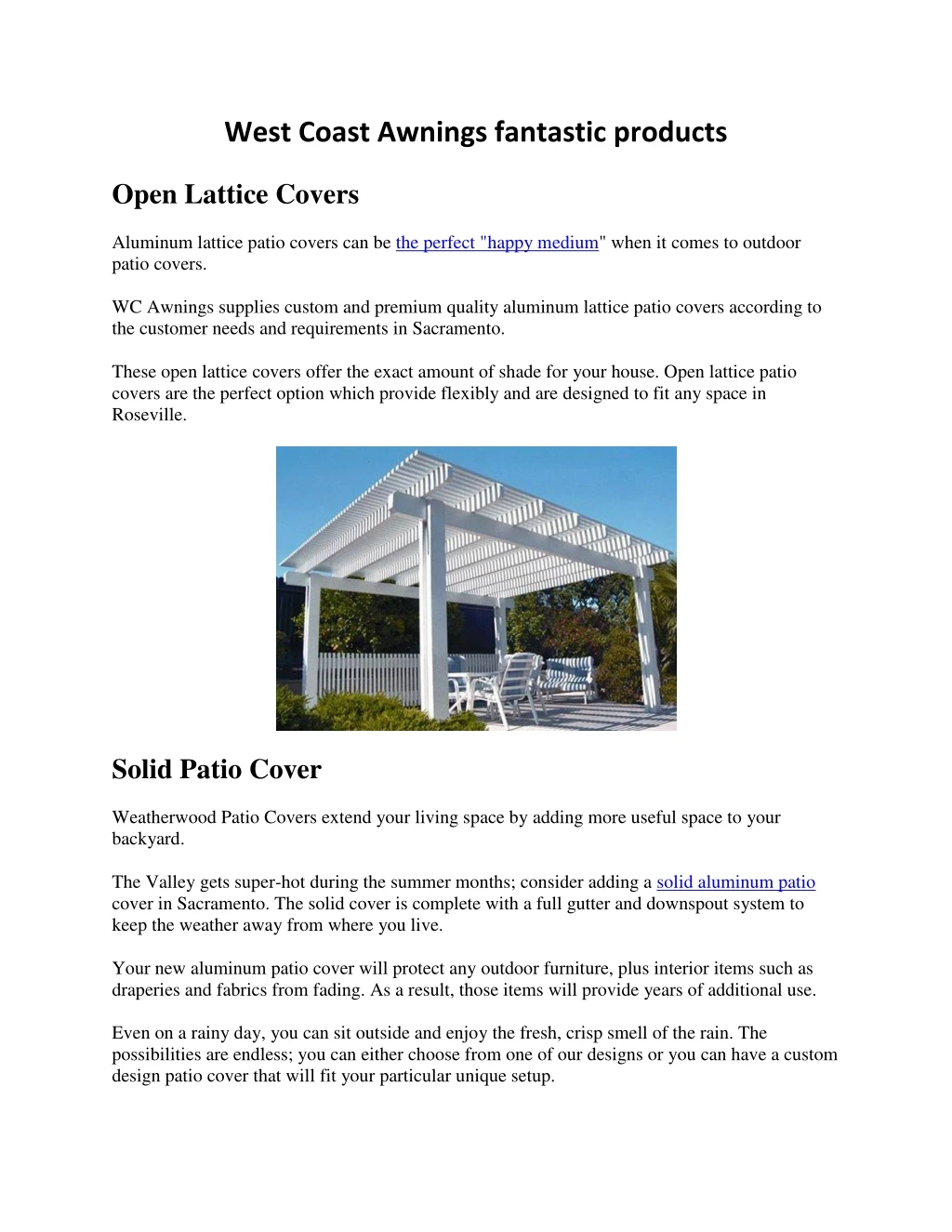 west coast awnings fantastic products n.