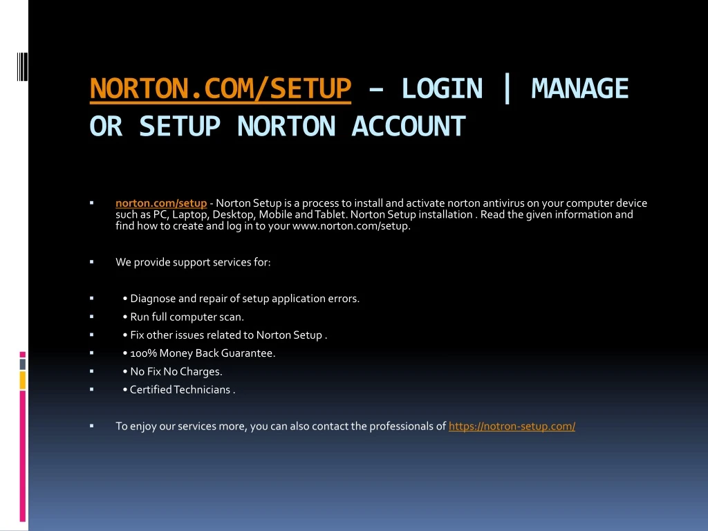 norton com setup login manage or setup norton account n.