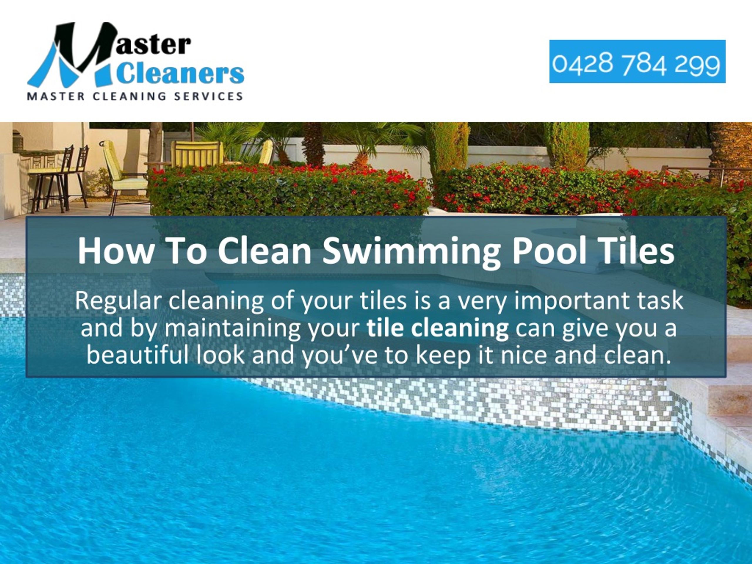 Ppt How To Clean Swimming Pool Tiles, How To Clean Glass Pool Tile With Muriatic Acid