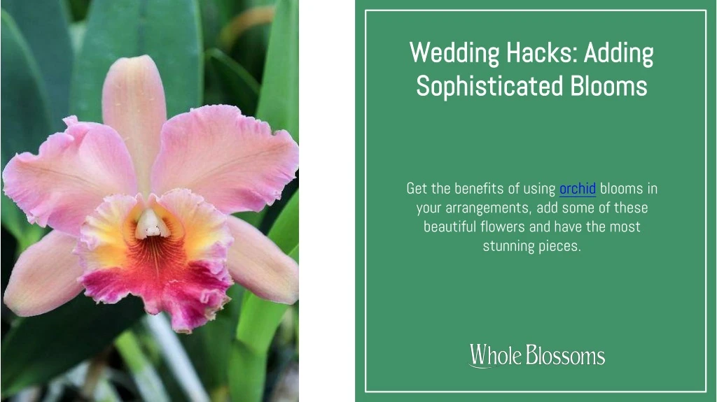 wedding hacks adding sophisticated blooms n.