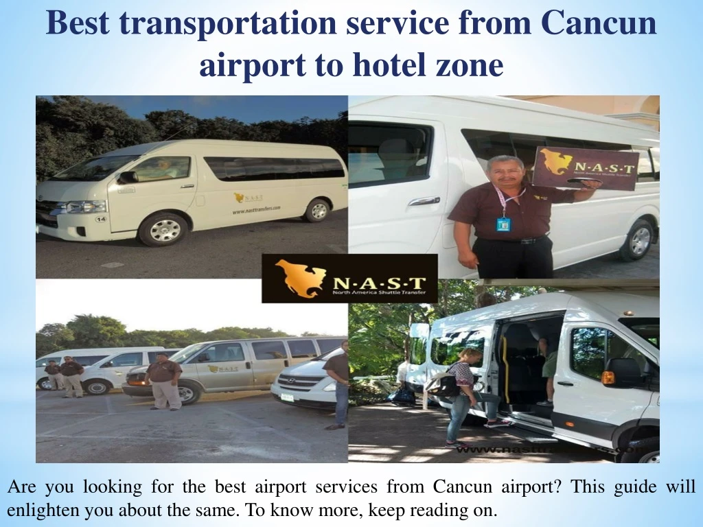 best transportation services from cancun airport