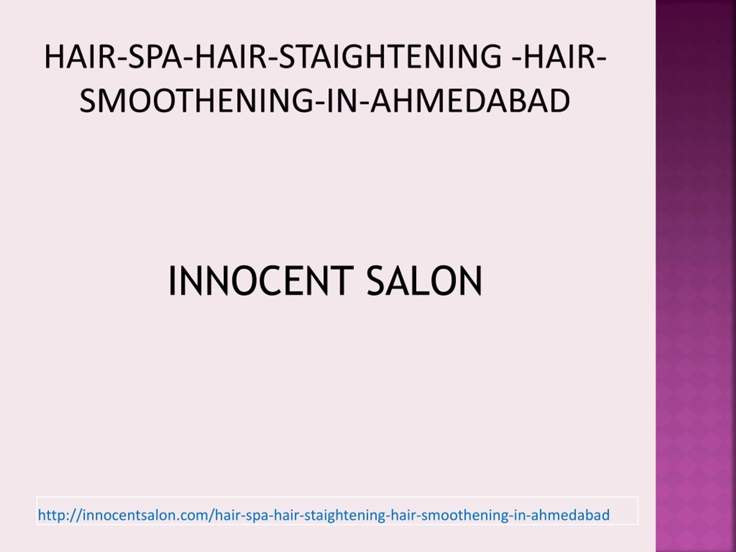 PPT - Famous Hair Spa, Hair Straightening, Hair Rebonding, Hair Cut in  Ahmedabad PowerPoint Presentation - ID:8146356