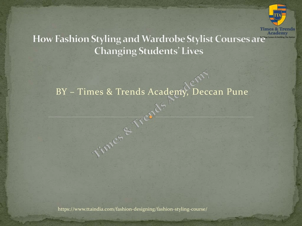 Ppt How Fashion Styling And Wardrobe Stylist Courses Are