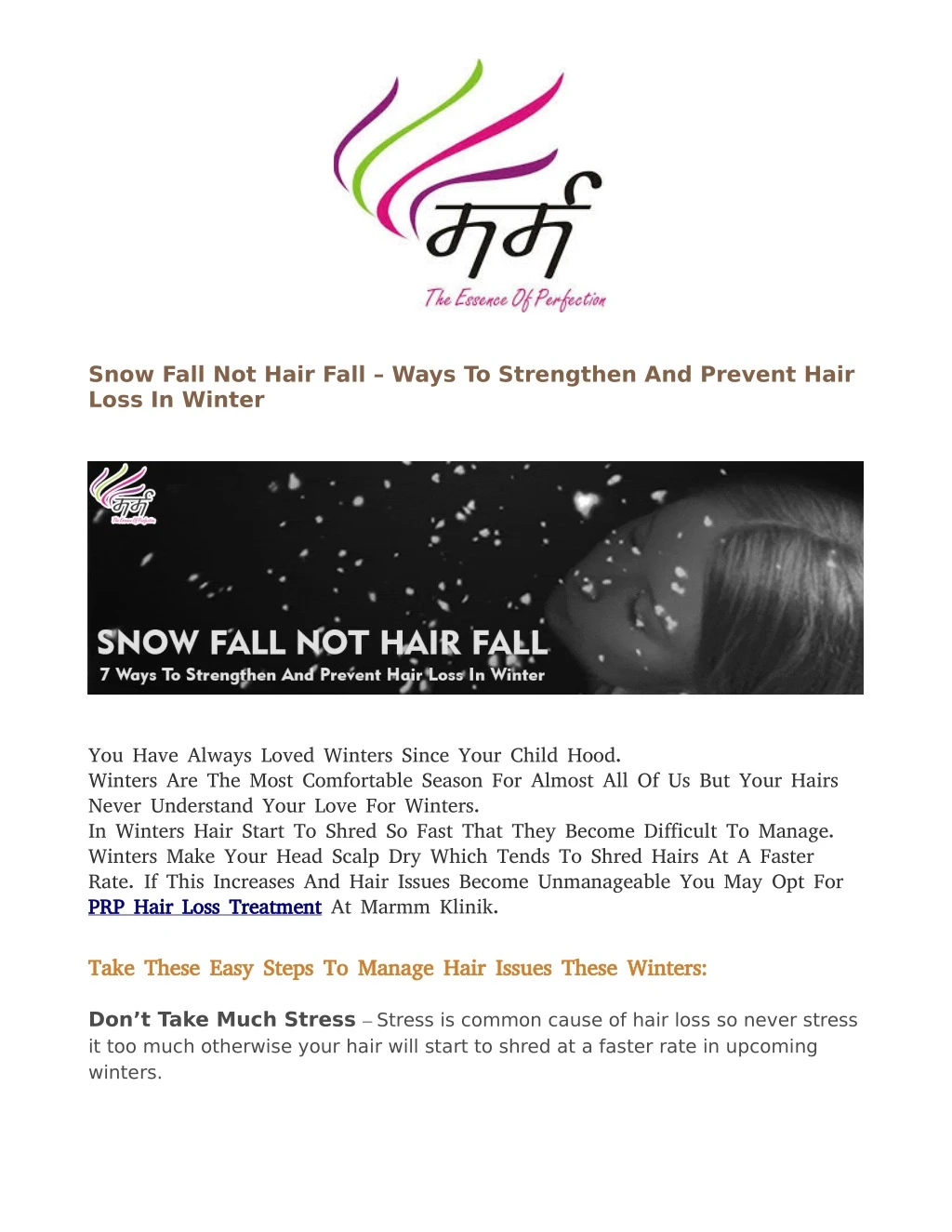 snow fall not hair fall ways to strengthen n.