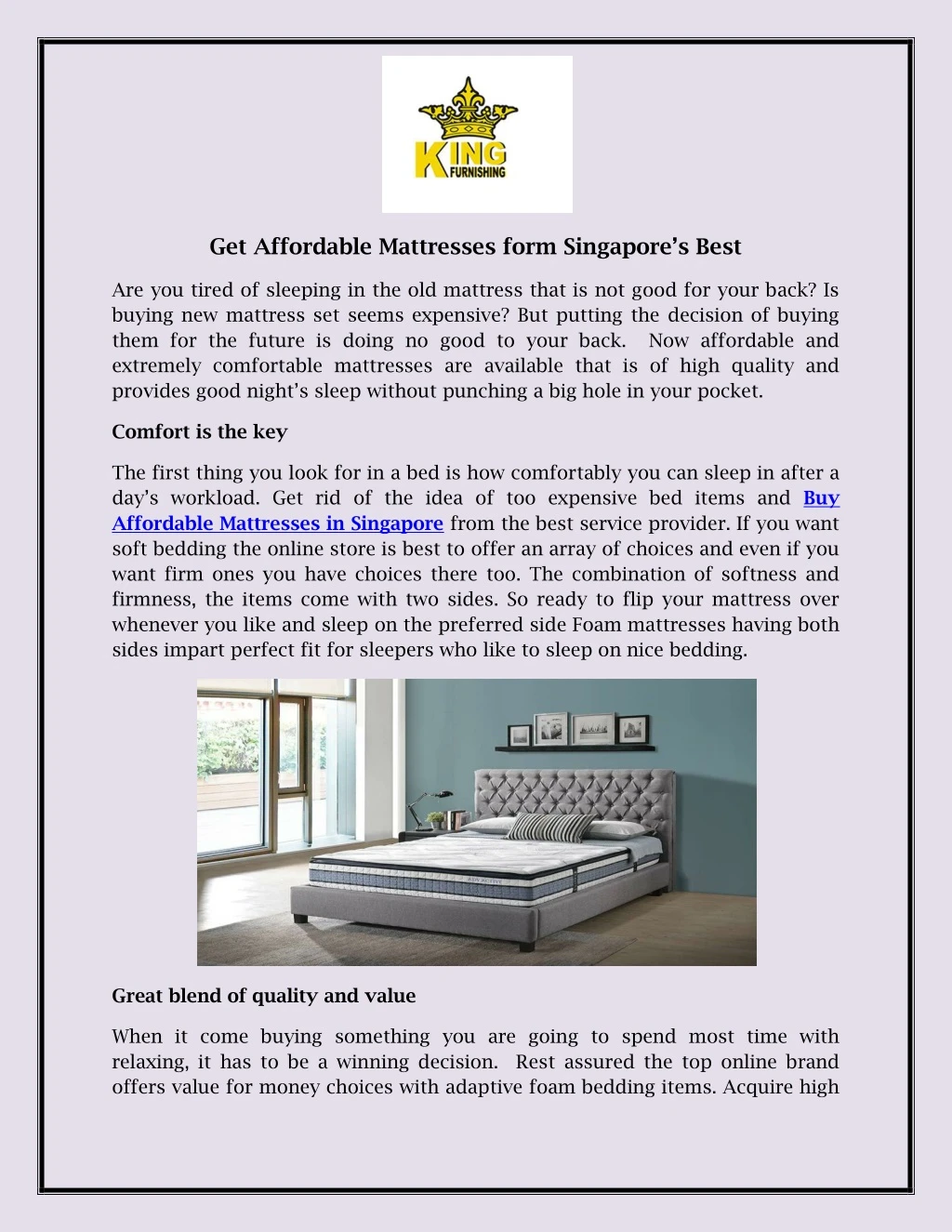 get affordable mattresses form singapore s best n.