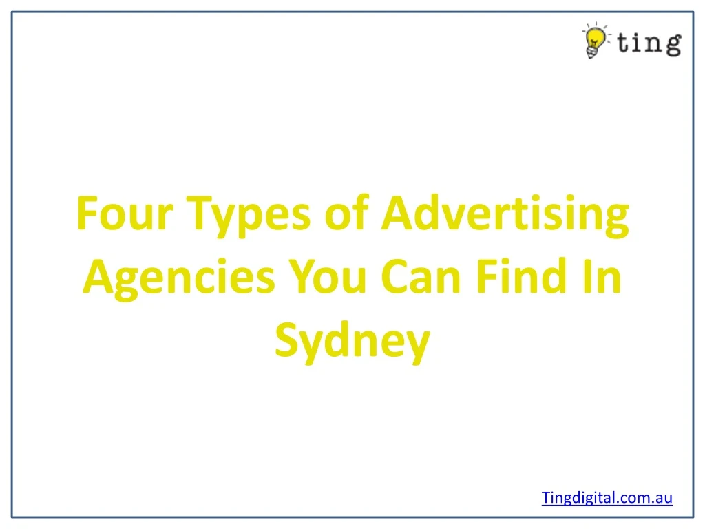 four types of advertising agencies you can find n.