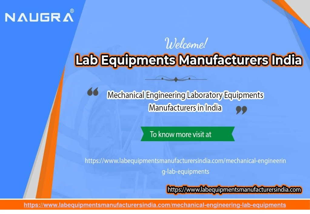 PPT Mechanical Engineering Laboratory Equipments Manufacturers in