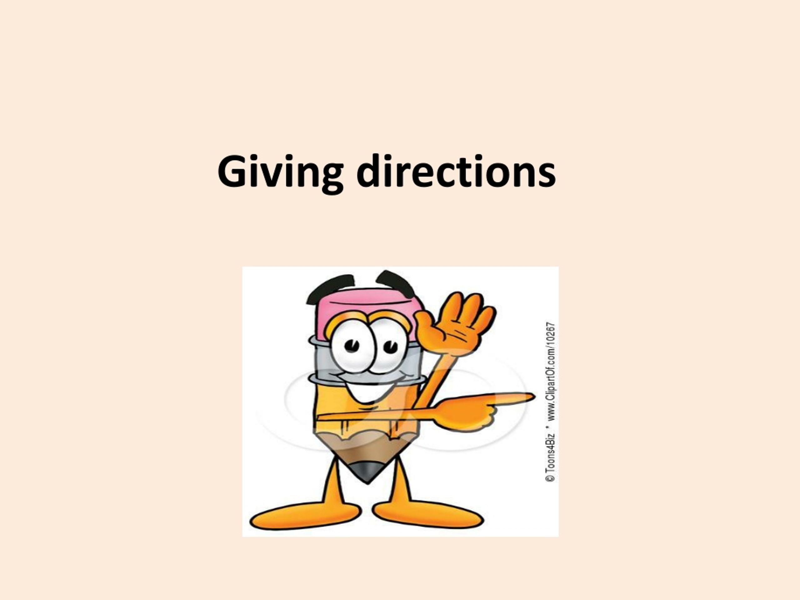 giving directions presentation
