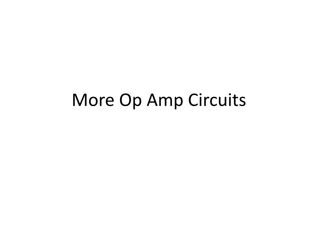 more op amp circuits n.