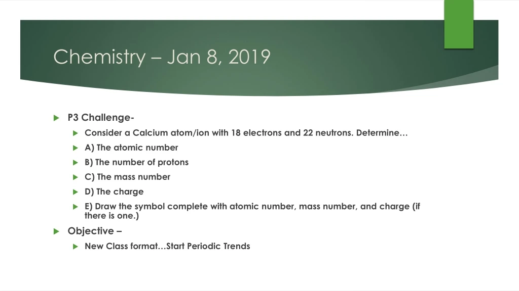 chemistry jan 8 2019 n.