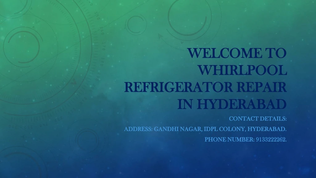 welcome to whirlpool refrigerator repair in hyderabad n.
