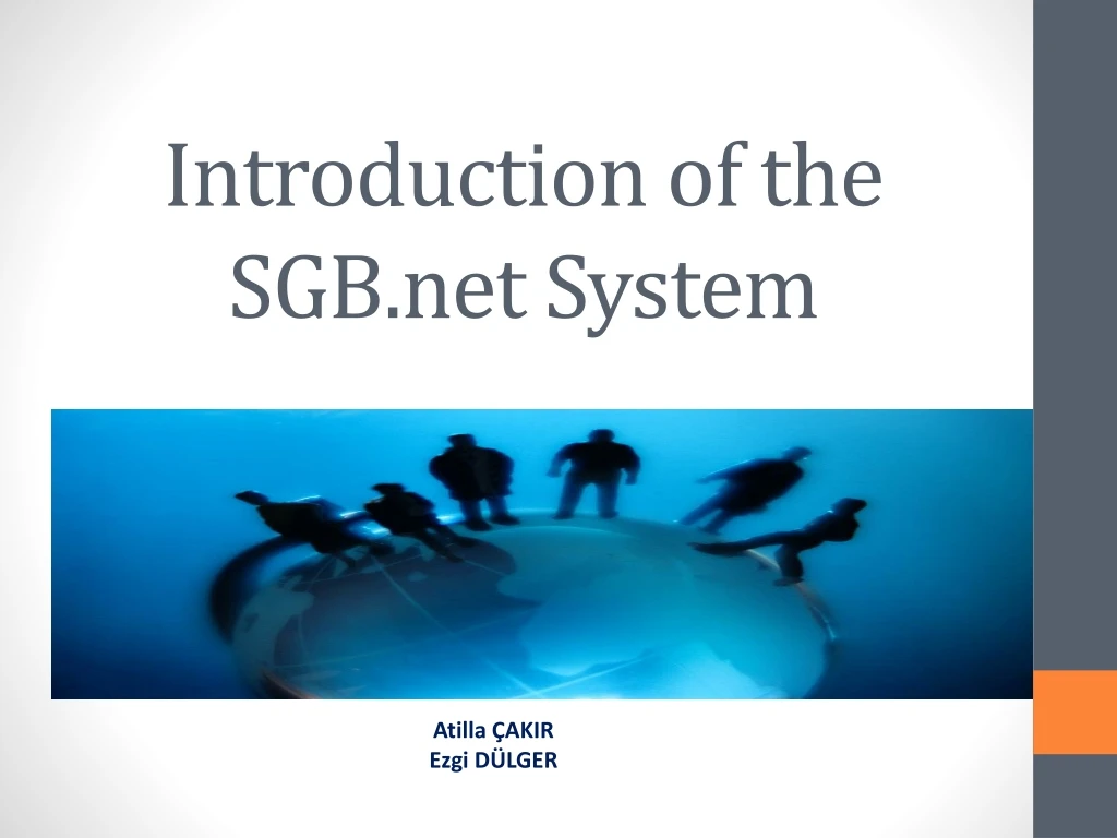 introduction of the sgb net system n.
