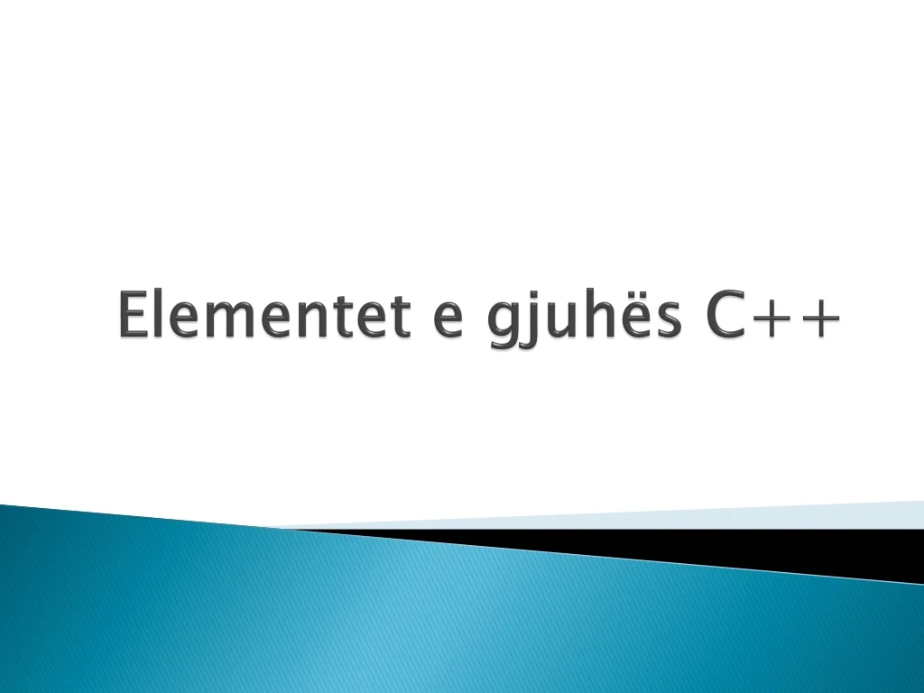 elementet e gjuh s c n.