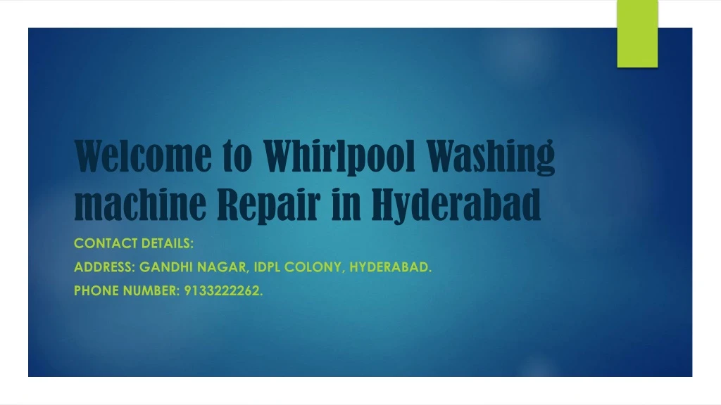 welcome to whirlpool w ashing machine repair in h yderabad n.