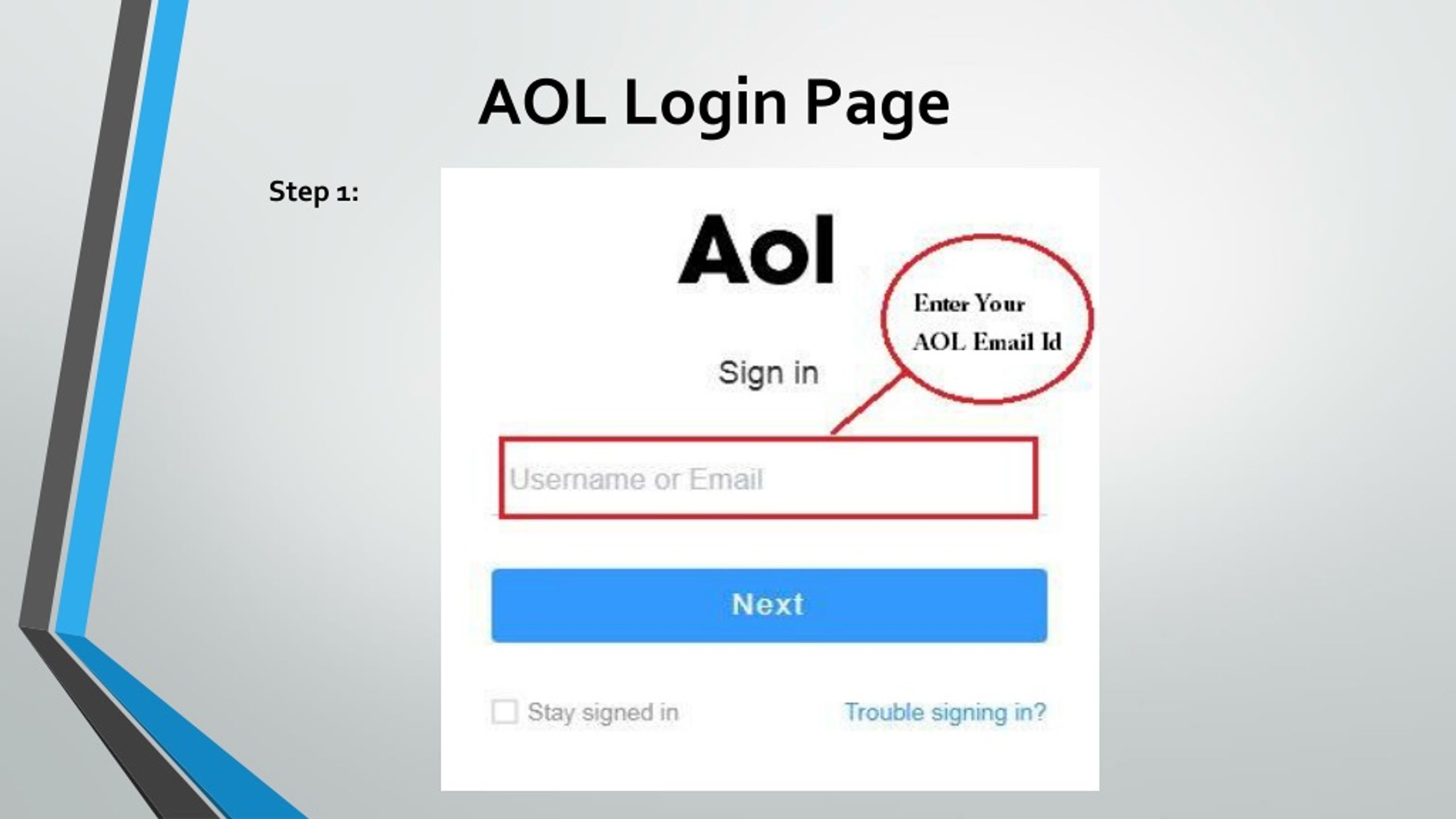 PPT AOL Mail Login AOL Sign In AOL Com Mail Sign In PowerPoint