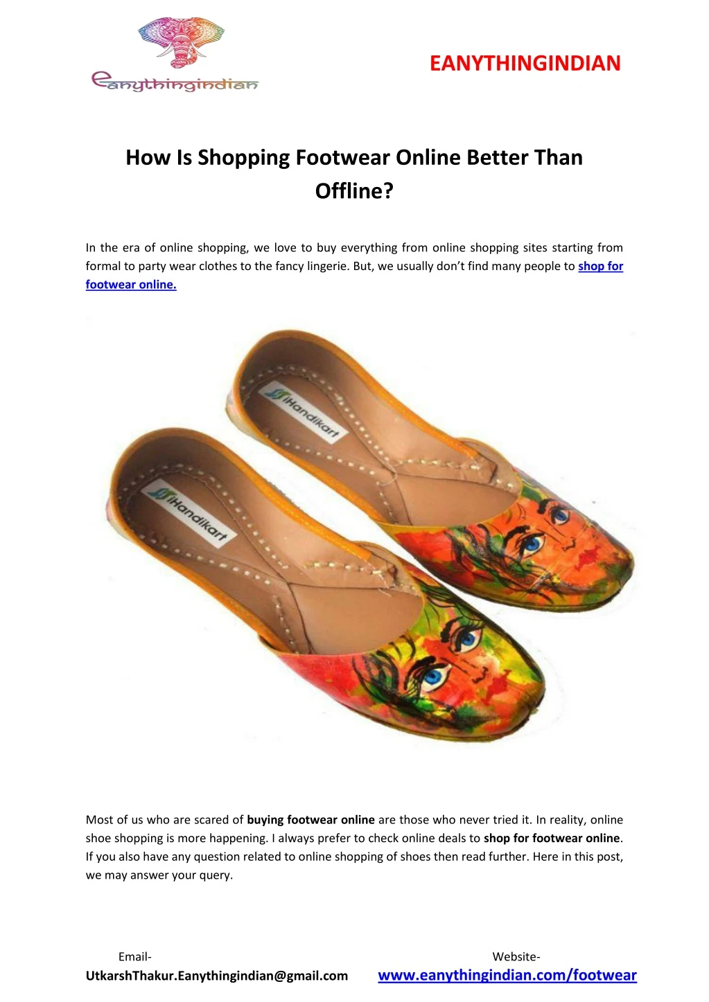 PPT - How Is Shopping Footwear Online 