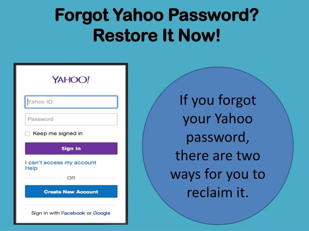 Ppt How Can I Reset My Yahoo Mail Reset Your Forgotten Password Powerpoint Presentation Id 8158303