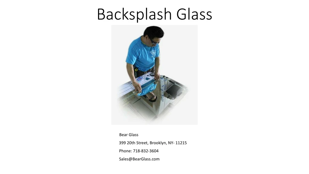 backsplash glass n.