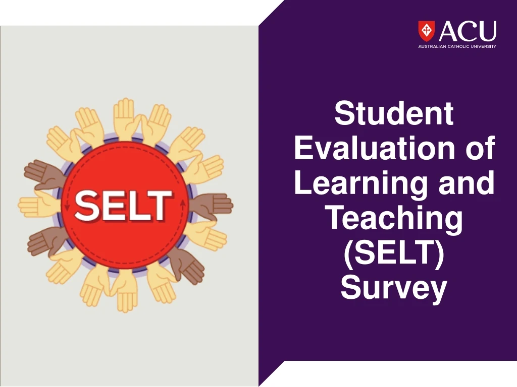 student evaluation of learning and teaching selt survey n.