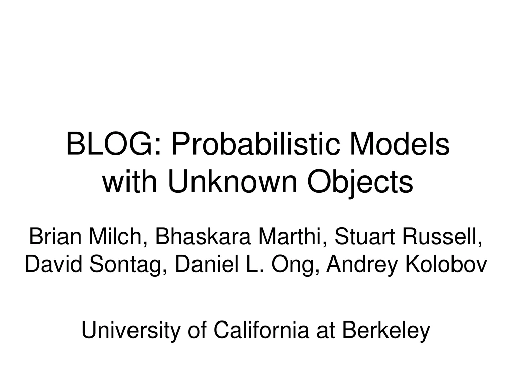 blog probabilistic models with unknown objects n.