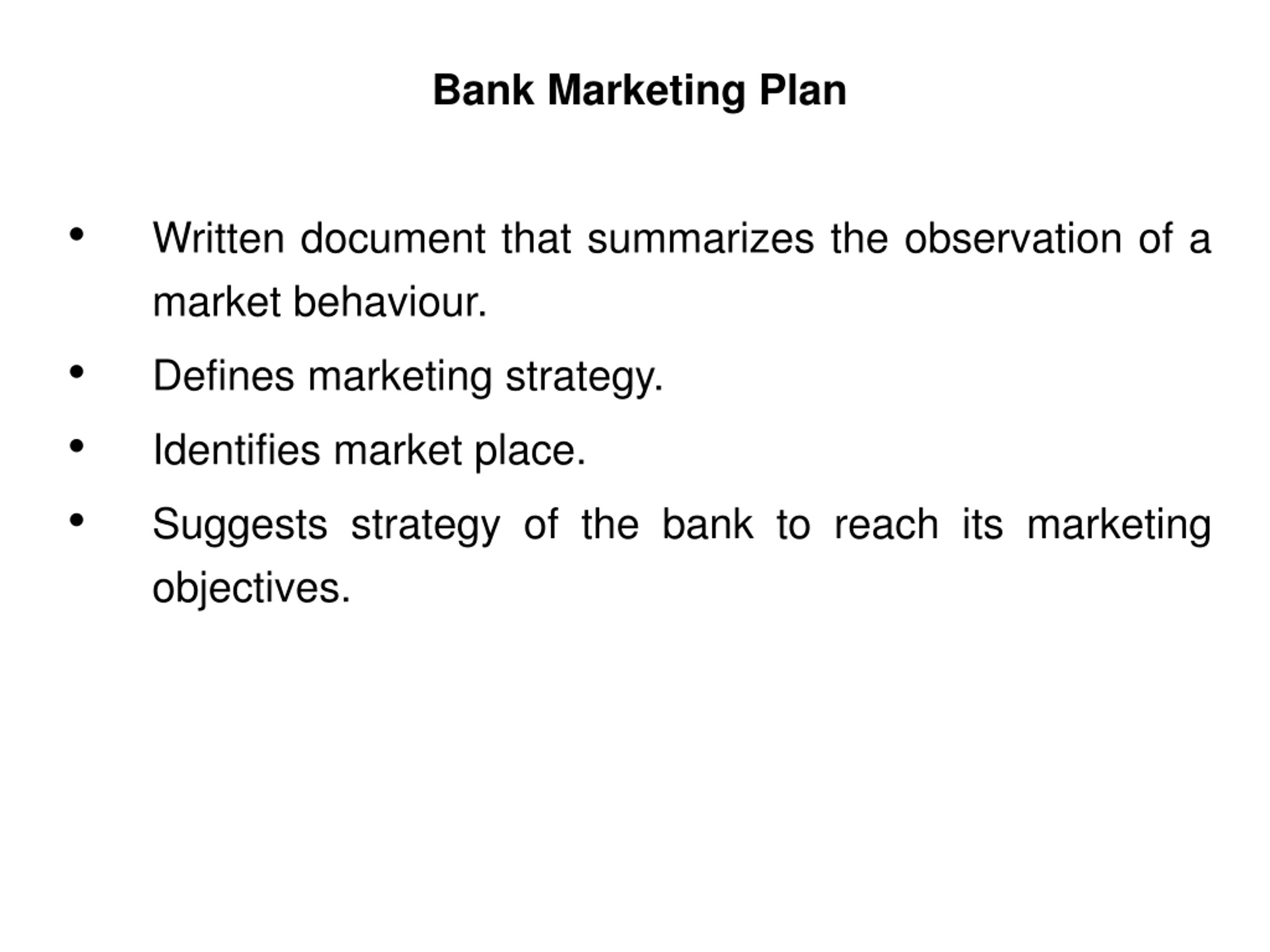 bank marketing assignment upgrad ppt