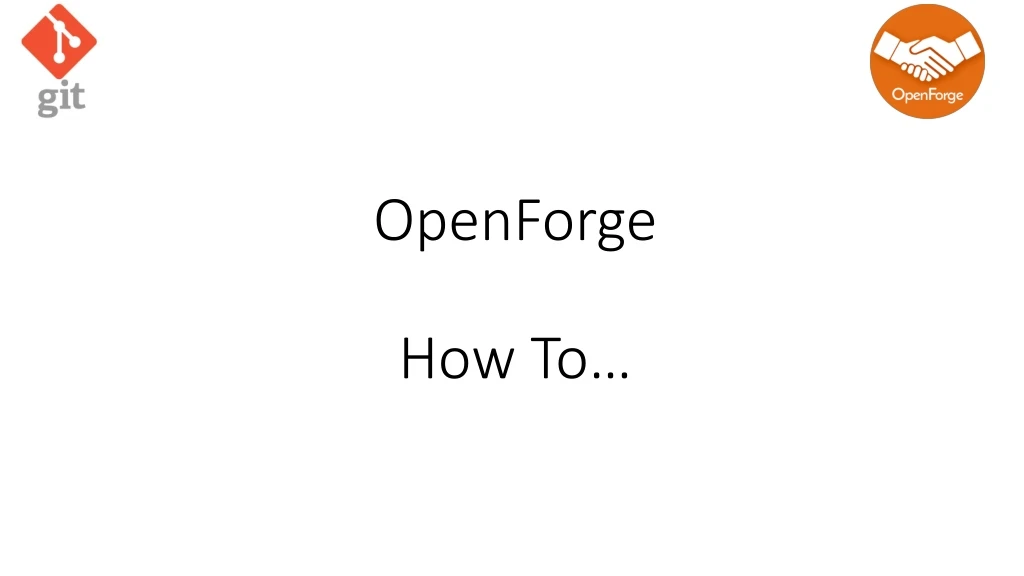 openforge how to n.