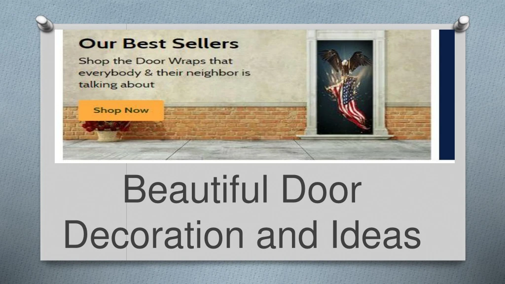 Ppt Attractive Holiday Door Covers Powerpoint Presentation