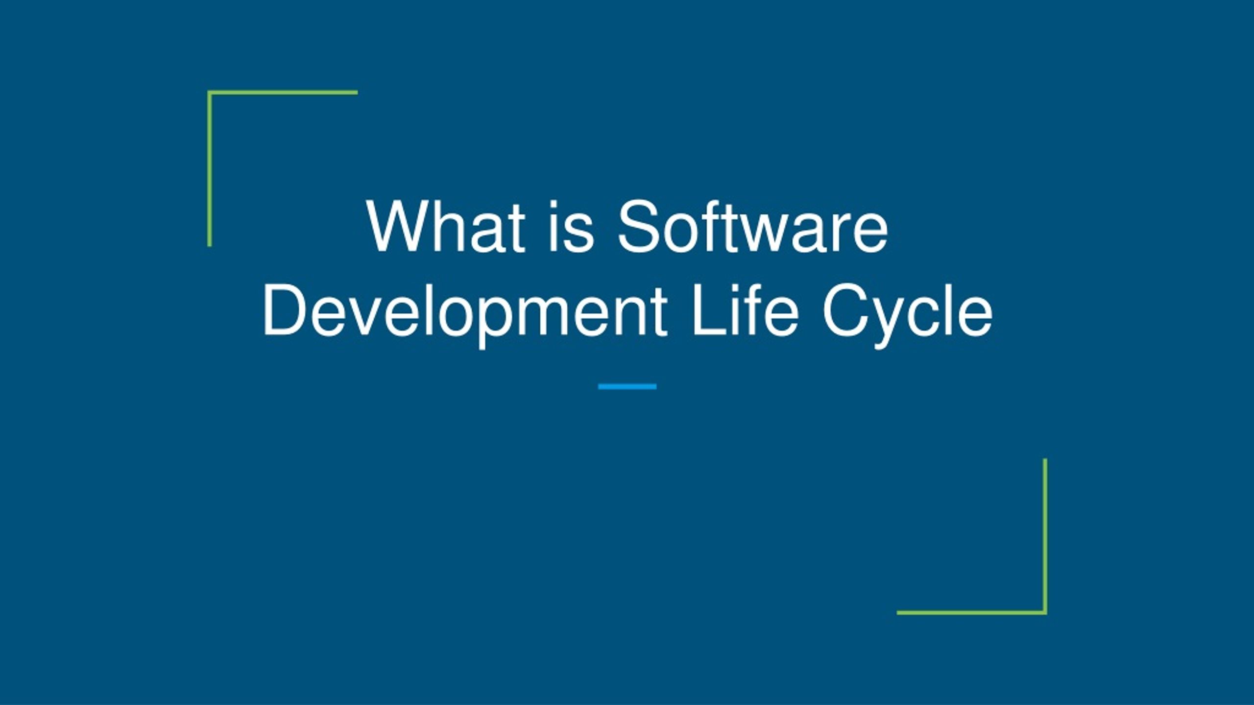 PPT - What is Software Development life Cycle PowerPoint Presentation ...