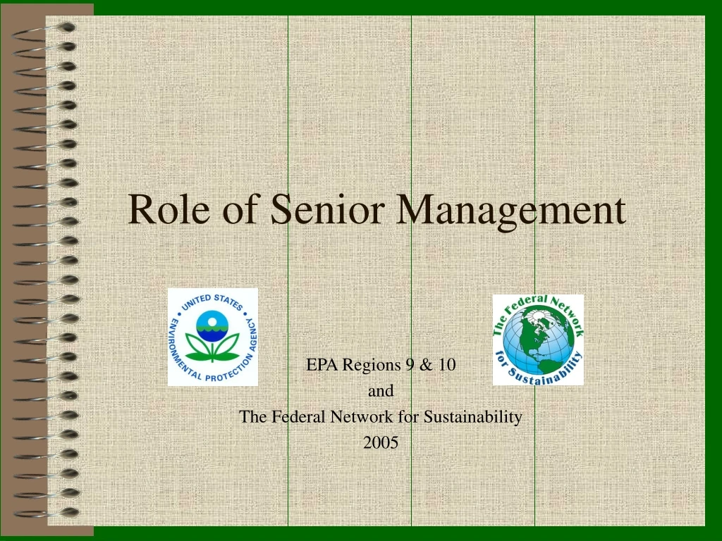 presentation to senior management ppt