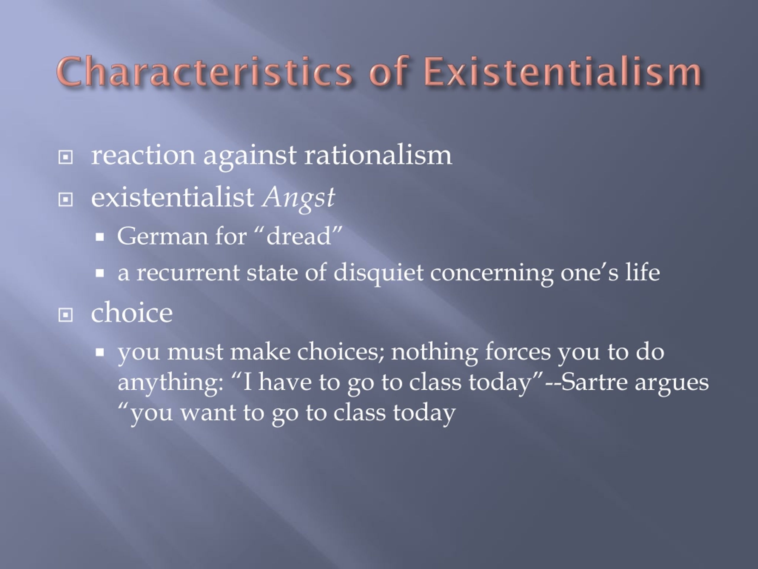 PPT - Existentialism And Jean-Paul Sartre PowerPoint Presentation, Free ...