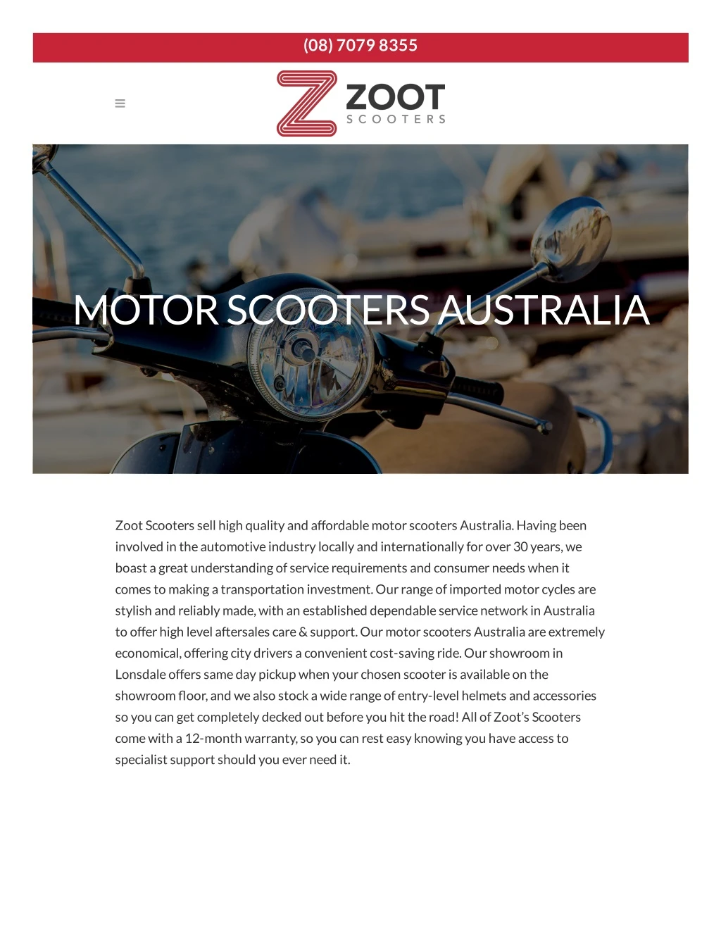 PPT MOTOR SCOOTERS AUSTRALIA PowerPoint Presentation, free download