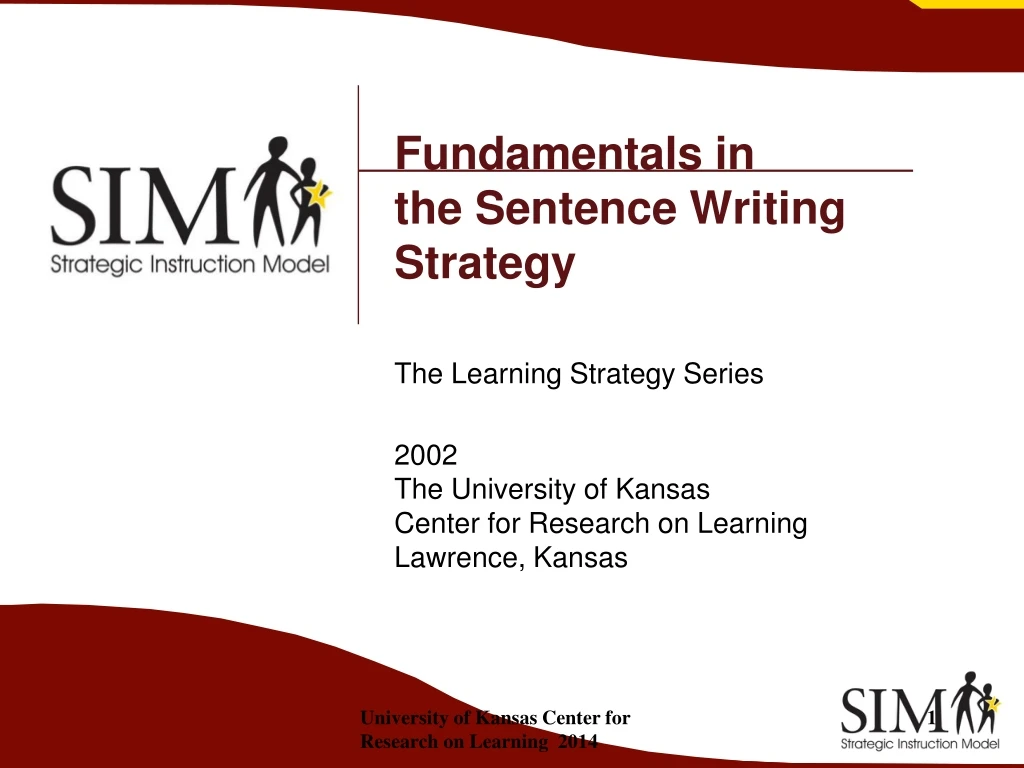 fundamentals in the sentence writing strategy n.