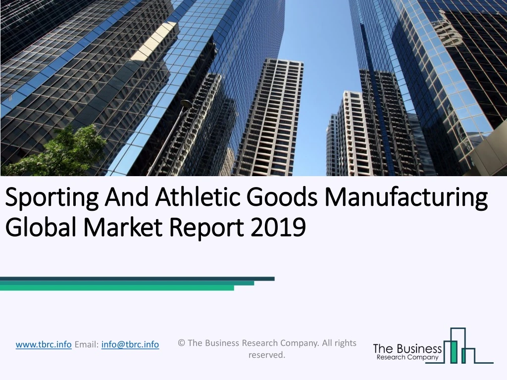sporting and athletic goods manufacturing n.